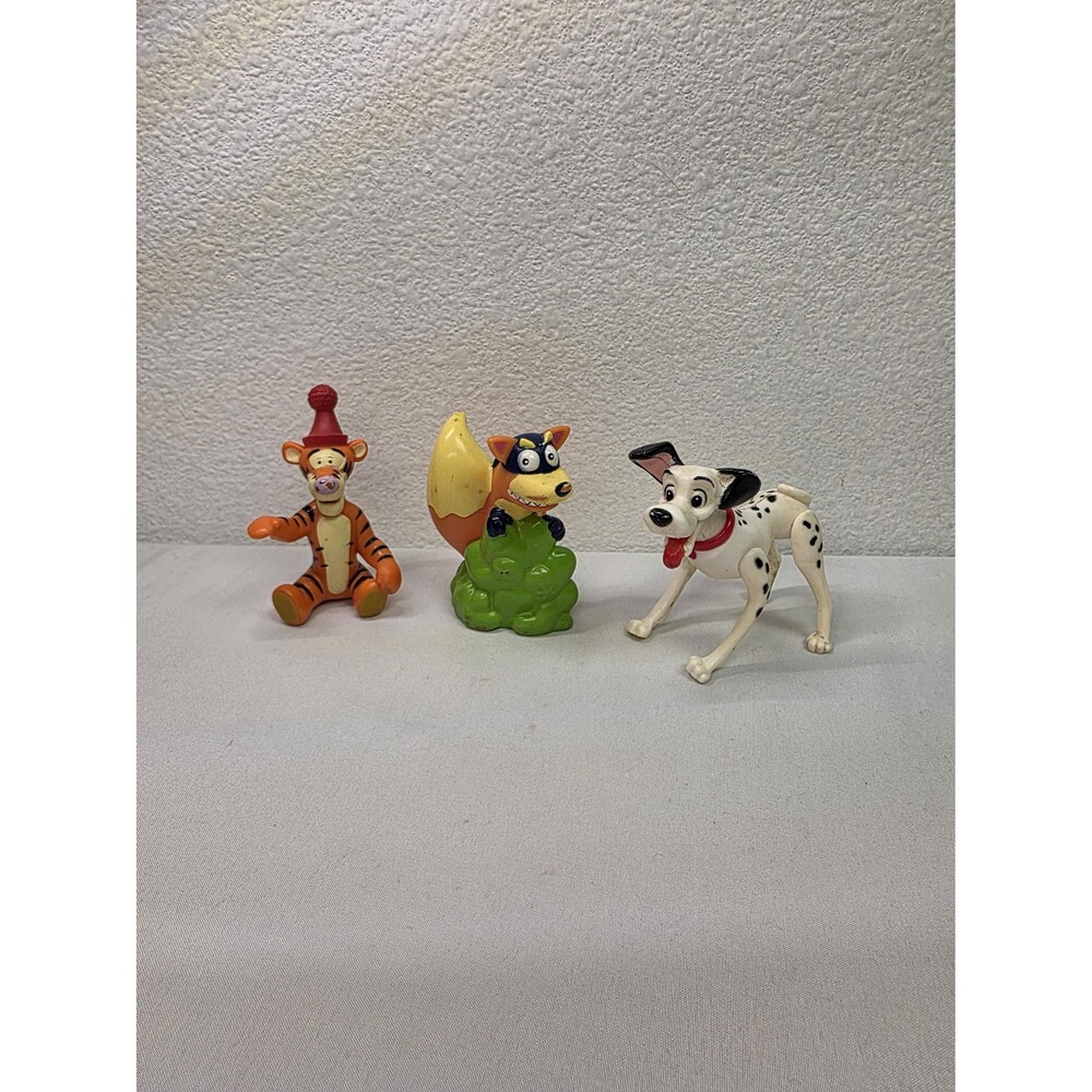 Vintage Disney and Nickelodeon Figurine Lot of 3, Tigger Winnie the Pooh